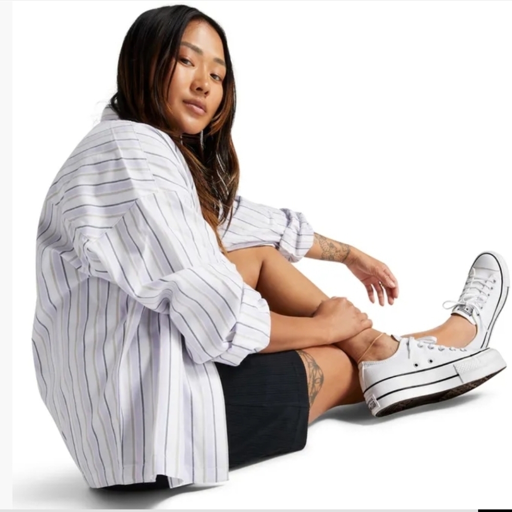Converse All Star Lift White Canvas Platform Sneakers